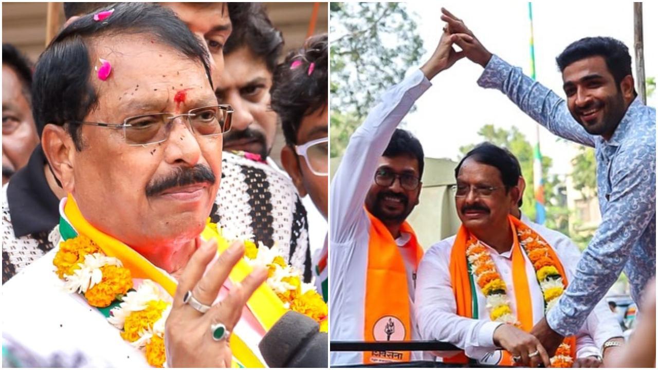 नामांकन भरने के दौरान शिवसेना के विधायक और एडवोकेट, वर्षा गायकवाड़ भी प्रमुख भूमिका में रहे, जो इस प्रक्रिया में शामिल थीं. Photos/Amol Gajanan Kirtikar instagram)