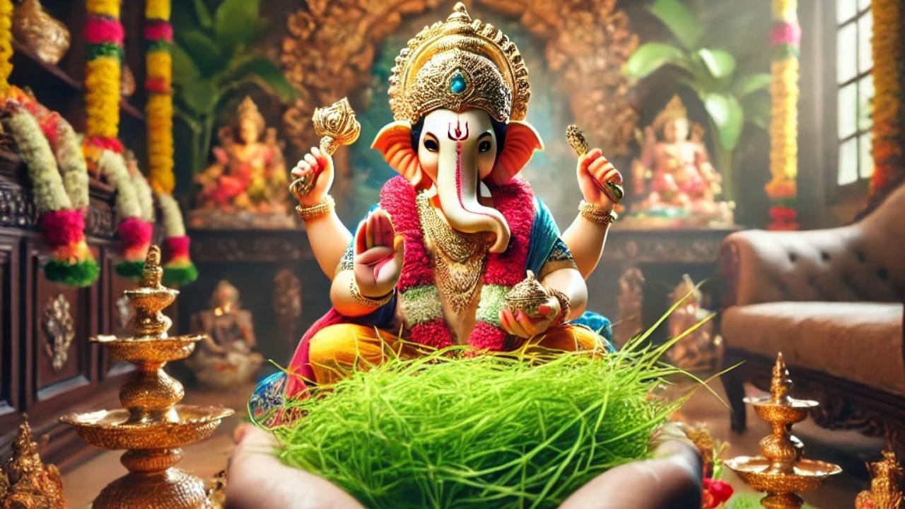 दूर्वा तीन या पांच पत्तियों वाली छोटी घास होती है, जो अपने धार्मिक और औषधीय गुणों के लिए प्रसिद्ध है.