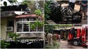 आग इतनी भयानक थी कि पूरे बंगले में मौजूद सामान जलकर खाक हो गया. (Pics / Anurag Ahire) 