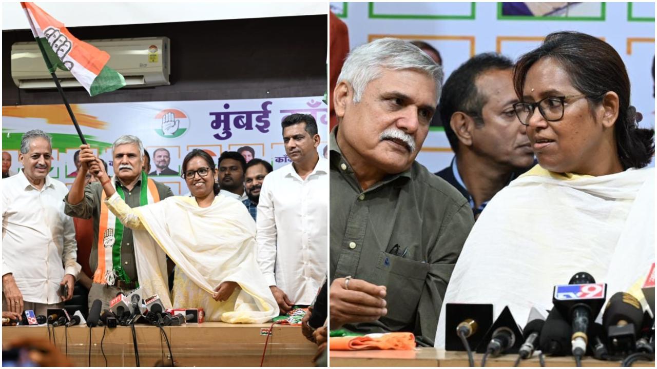 इस मौके पर एनसीपी से जुड़े सैकड़ों कार्यकर्ताओं ने भी कांग्रेस का दामन थामा. (Photos: Kirti Surve)