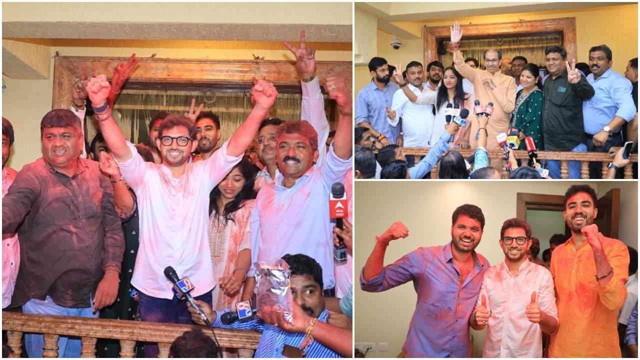इस खास मौके पर उद्धव ठाकरे की पत्नी और शिवसेना प्रमुख रश्मी ठाकरे भी उपस्थित थीं. (Pics / Shivsena Uddhav Balasaheb Thackeray)