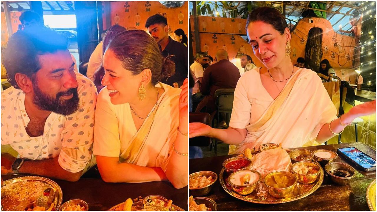 मौका ओणम सेलिब्रेशन का था जब अदाकारा मोना सिंह अपने परिवार के साथ दिखाई दी. (Mona Singh/ instagram)