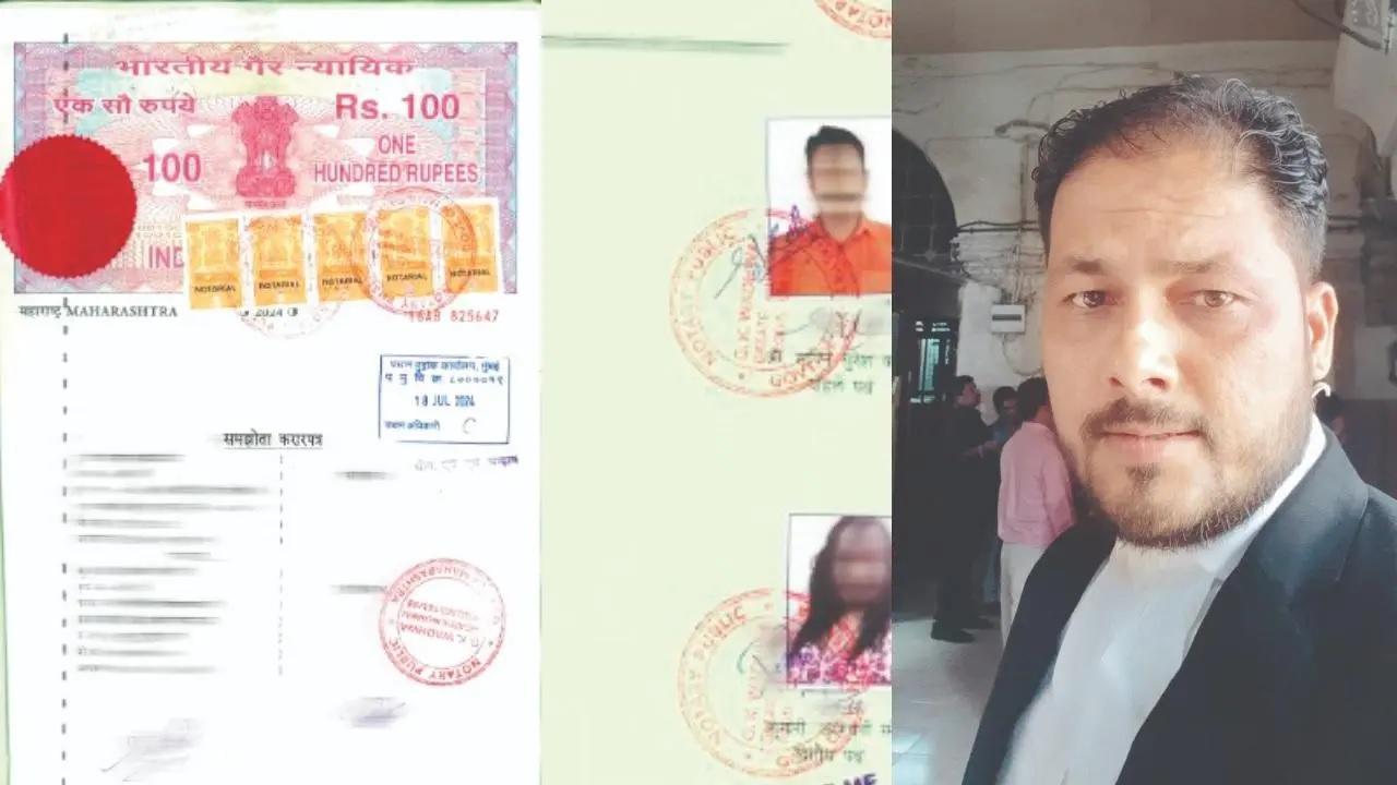 समझौता (बाएं) और अधिवक्ता सुनील पांडे (दाएं)
