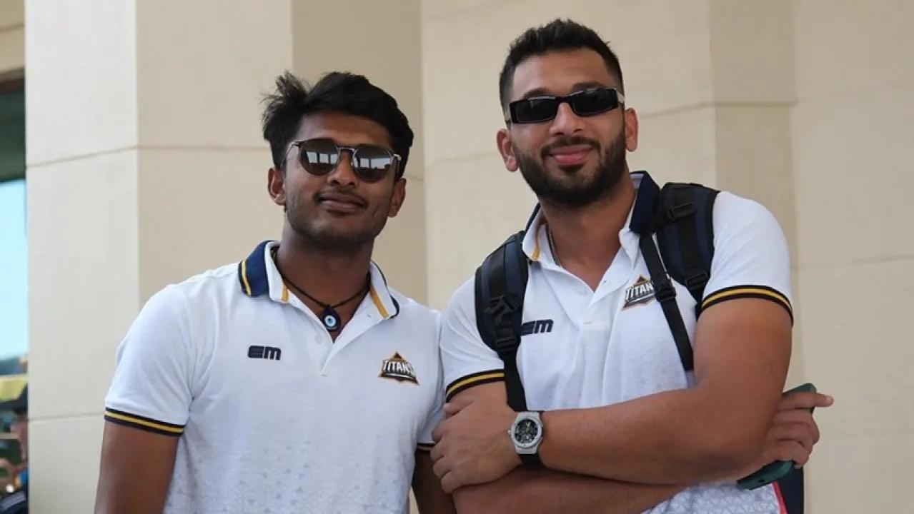 Sai Sudharsan, Shahrukh Khan (Pic: X/@gujarat_titans)