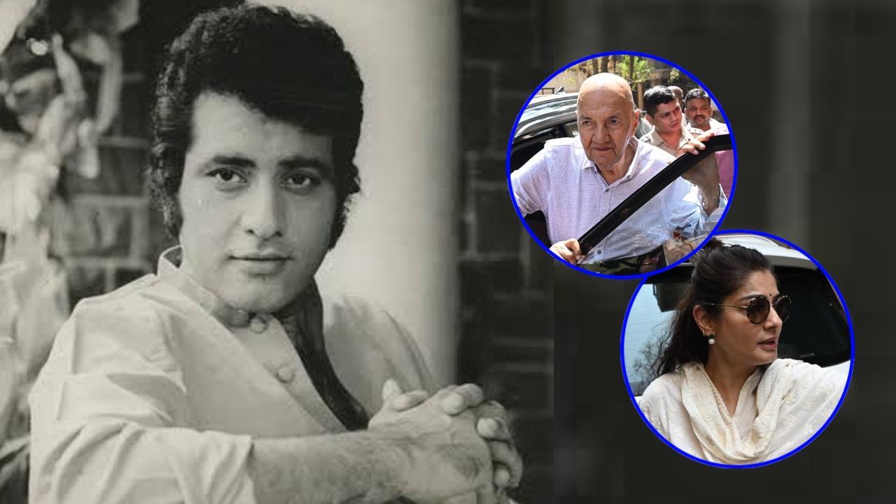 मनोज कुमार के निधन की खबर सुनकर धर्मेंद्र उन्हें श्रद्धांजलि देने बॉलीवुड अभिनेत्री रवीना टंडन पहुंचे। अदाकारा उनके घर के बाहर स्पॉट हुई.   Pic/ Anurag Ahire