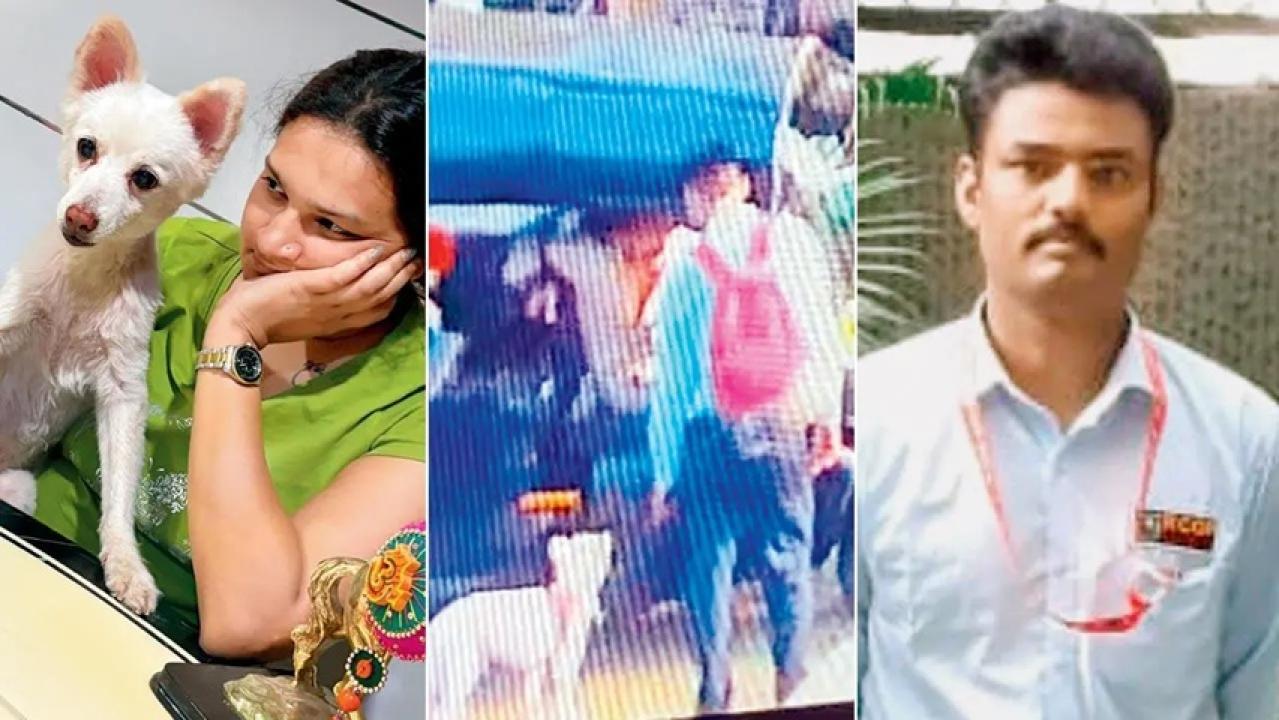 प्रिक्सी, पोमेरेनियन अपनी मालिक अदिति जैन के साथ, जो जुहू में रुस्तमजी सिरोक टावर की निवासी हैं; कथित तौर पर कुत्ते के साथ ऑटोरिक्शा में प्रवेश करते आरोपी का सीसीटीवी फुटेज; -राजेंद्र पांढरकर, आरोपी