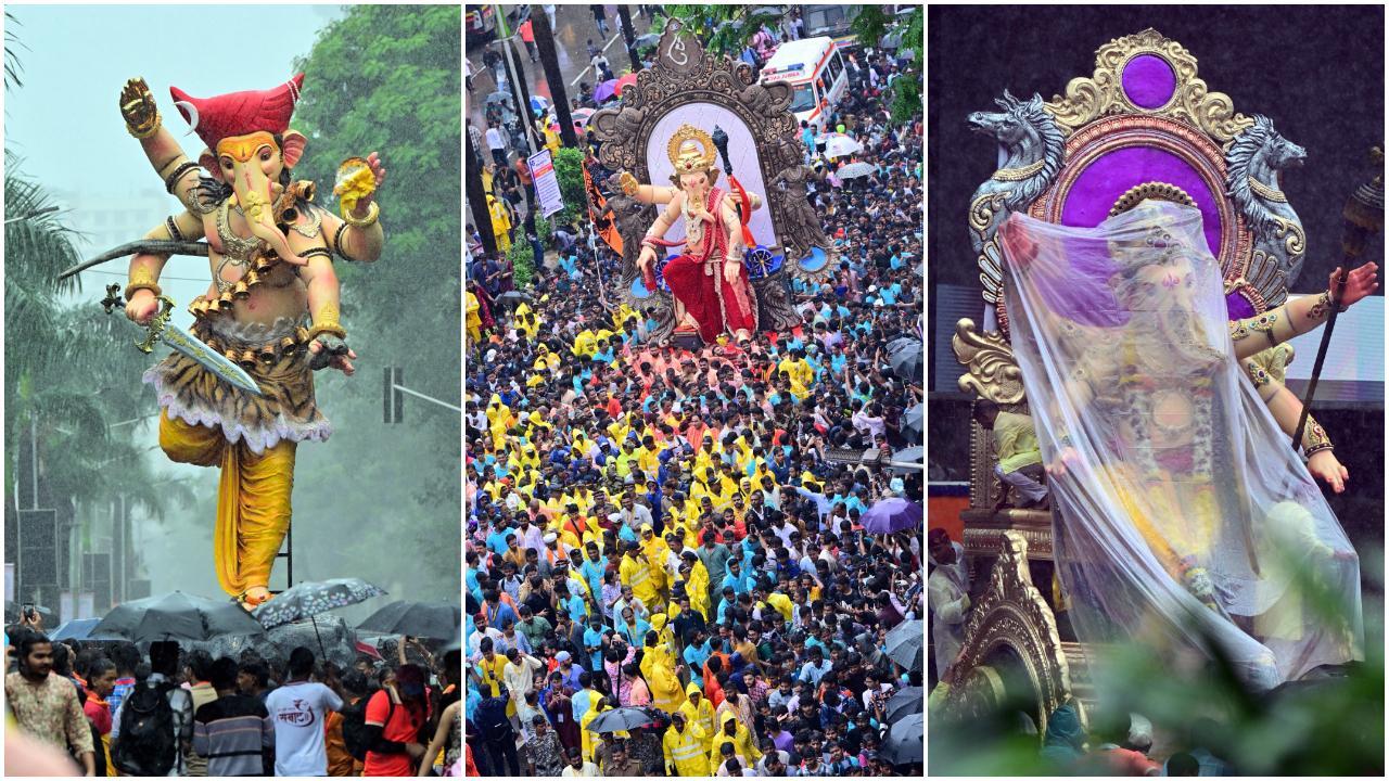 परेल कार्यशाला, जो मुंबई में गणेश मूर्तियों के निर्माण का प्रमुख केंद्र है, इन दिनों भक्तों से गुलज़ार है. यहां से हर साल हज़ारों मूर्तियां निकलकर मुंबई और उपनगरों के अलग-अलग गणेश मंडलों में जाती हैं. (PIC/SHADAB KHAN)