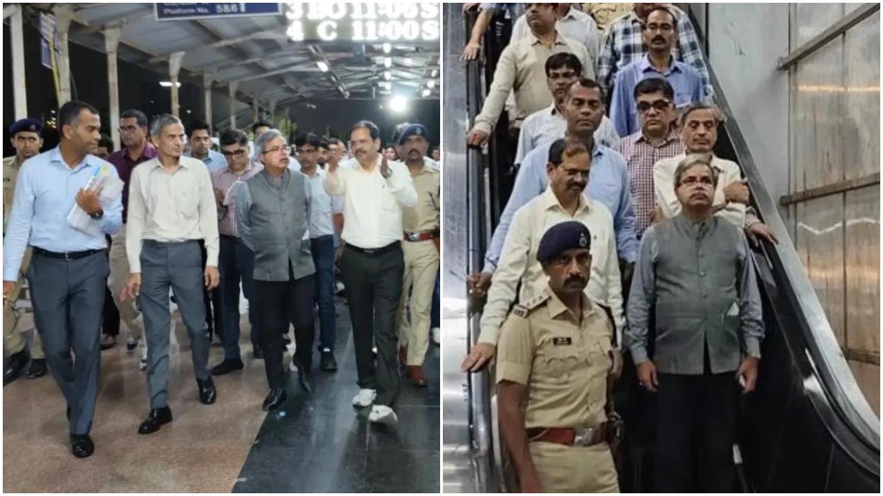 Iरेलवे सीईओ सतीश कुमार ने किया खार स्टेशन का दौरा 