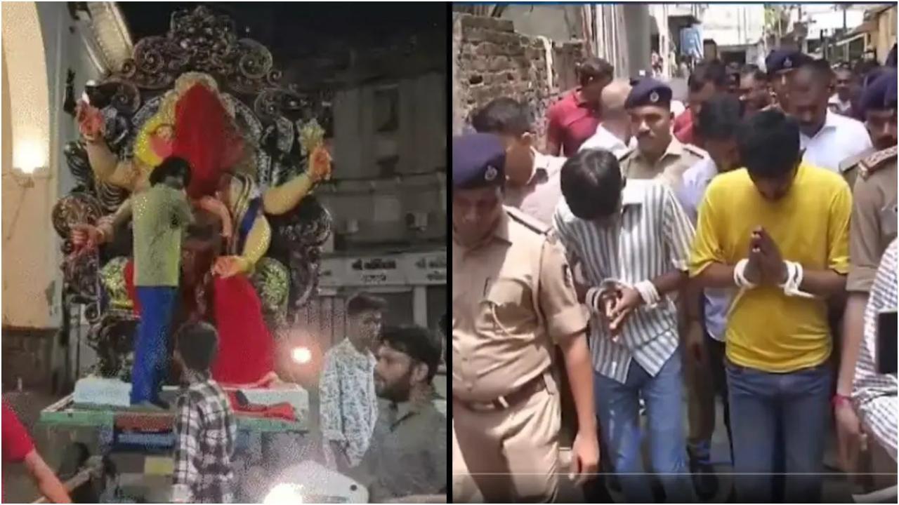 अंडे फेंकने की घटना के बाद पुलिस ने आरोपी को गिरफ्तार कर लिया और उसके लिए एक रैली निकाली (फोटो: X)