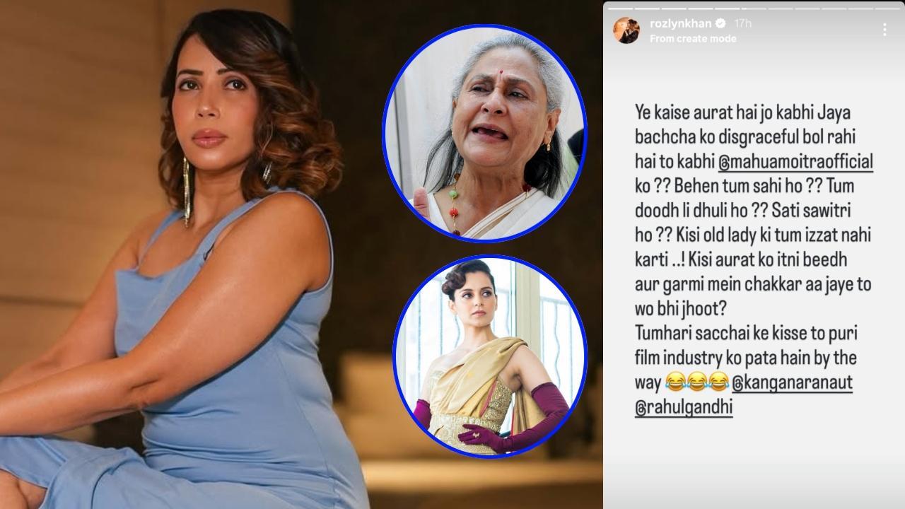 रोजलिन  ने कंगना रनौत के दोहरे मापदंडों की भी आलोचना की और कहा, 