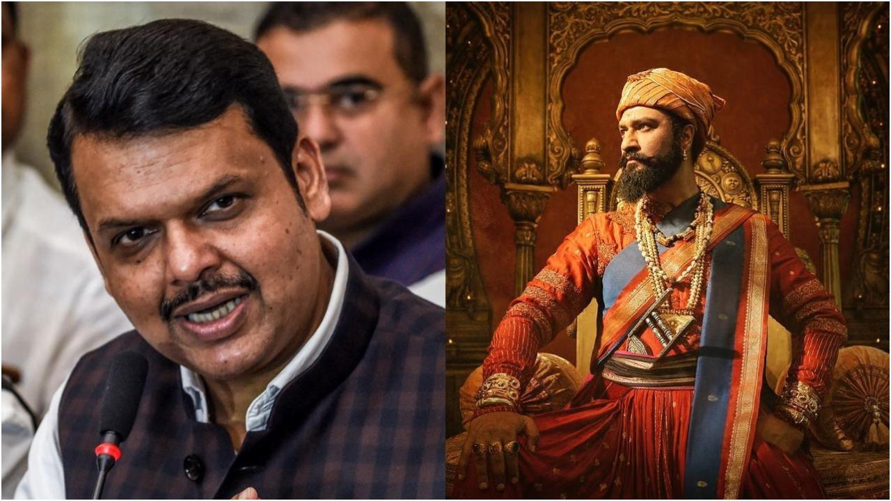 देवेंद्र फडणवीस, फिल्म `छावा` से एक तस्वीर/एएफपी, इंस्टाग्राम