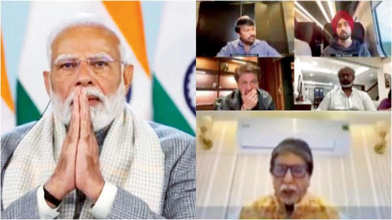 वर्चुअल वेव्स समिट के दौरान पीएम मोदी ने फिल्म इंडस्ट्री के दिग्गजों से चर्चा की