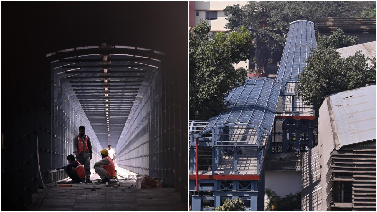 माटुंगा में मध्य रेलवे के माटुंगा स्टेशन और पश्चिमी रेलवे के माटुंगा रोड स्टेशन को जोड़ने वाला यह पुल लंबे समय से यात्रियों के लिए एक आवश्यक मार्ग रहा है. (Pics: Pics/Ashish Raje)  