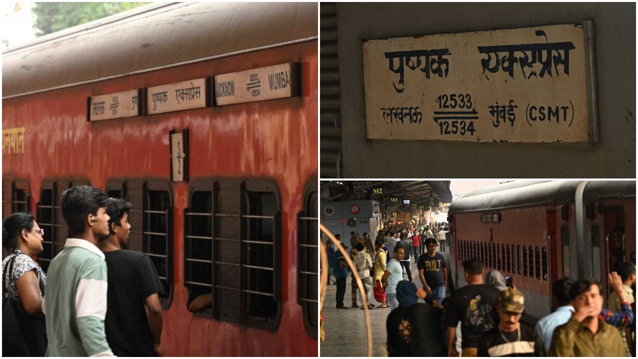 छत्रपति शिवाजी महाराज टर्मिनस (सीएसएमटी) से ली गई पुष्पक एक्सप्रेस की तस्वीरें हम आपके लिए लेकर आए हैं. (Pics: Satej Sharad Shinde) 