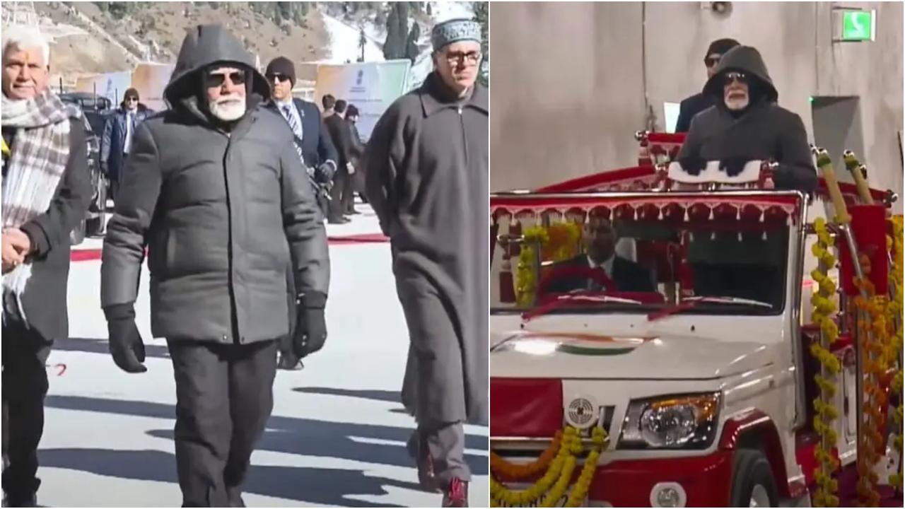 प्रधानमंत्री नरेंद्र मोदी ने जम्मू-कश्मीर में Z-Morh सुरंग का उद्घाटन किया (फोटो: मिड-डे)