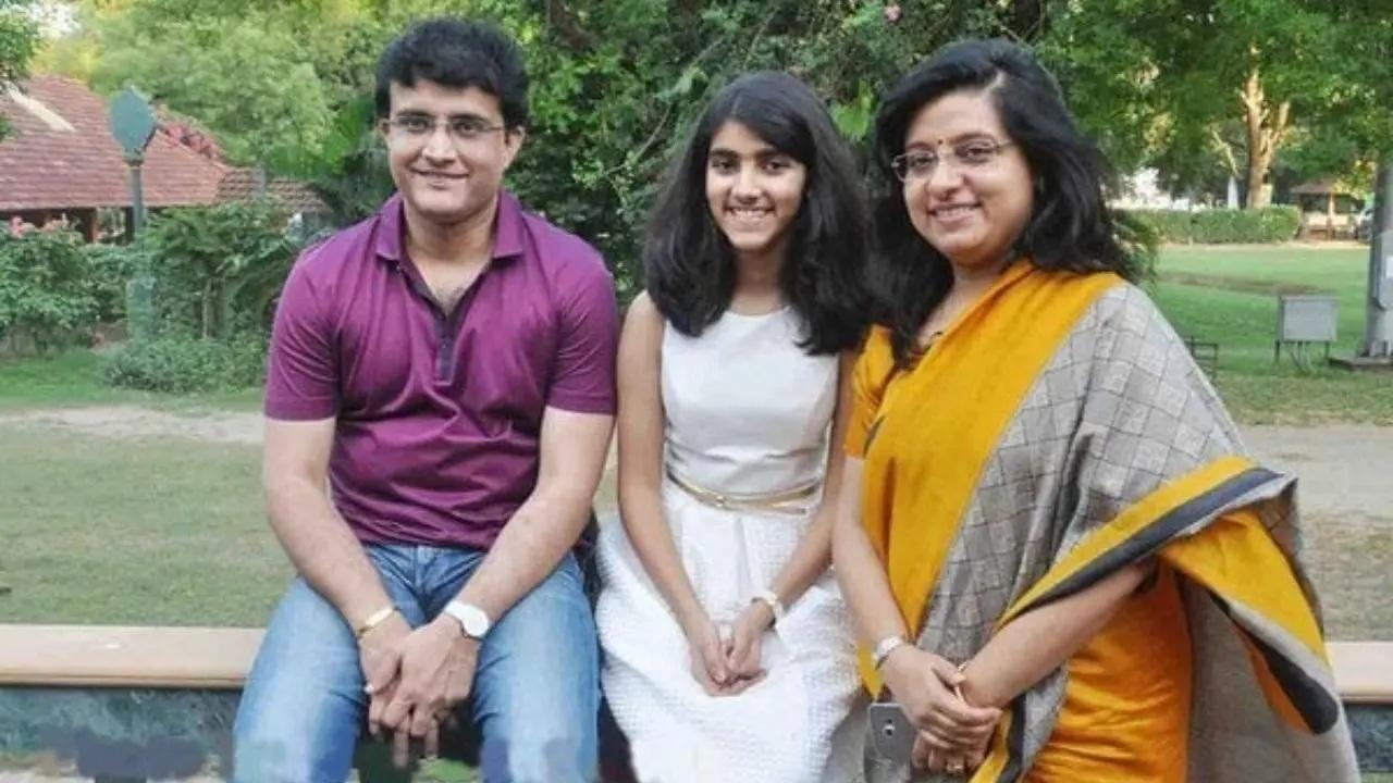 Sourav Ganguly with daughter Sana
