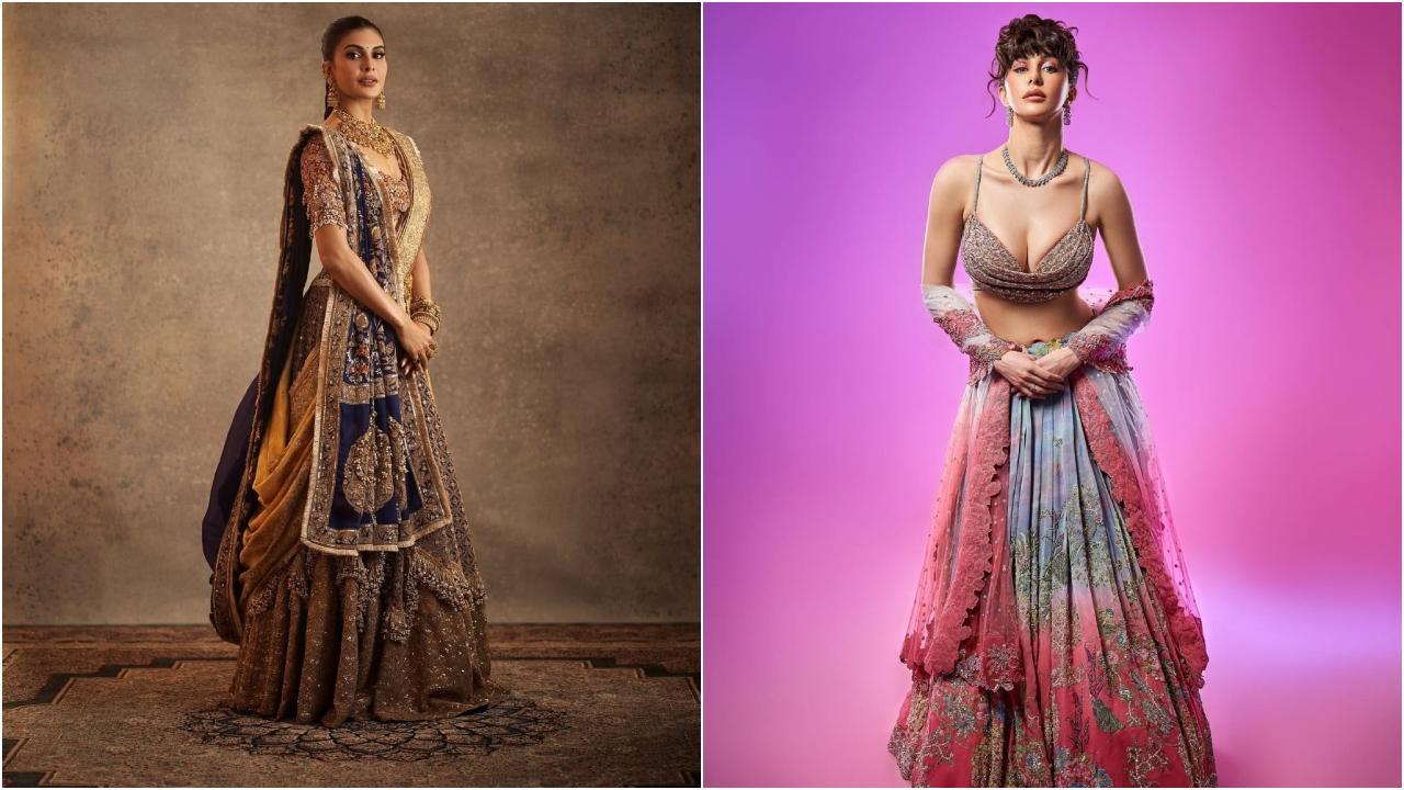 खूबसूरती से तैयार लहंगे