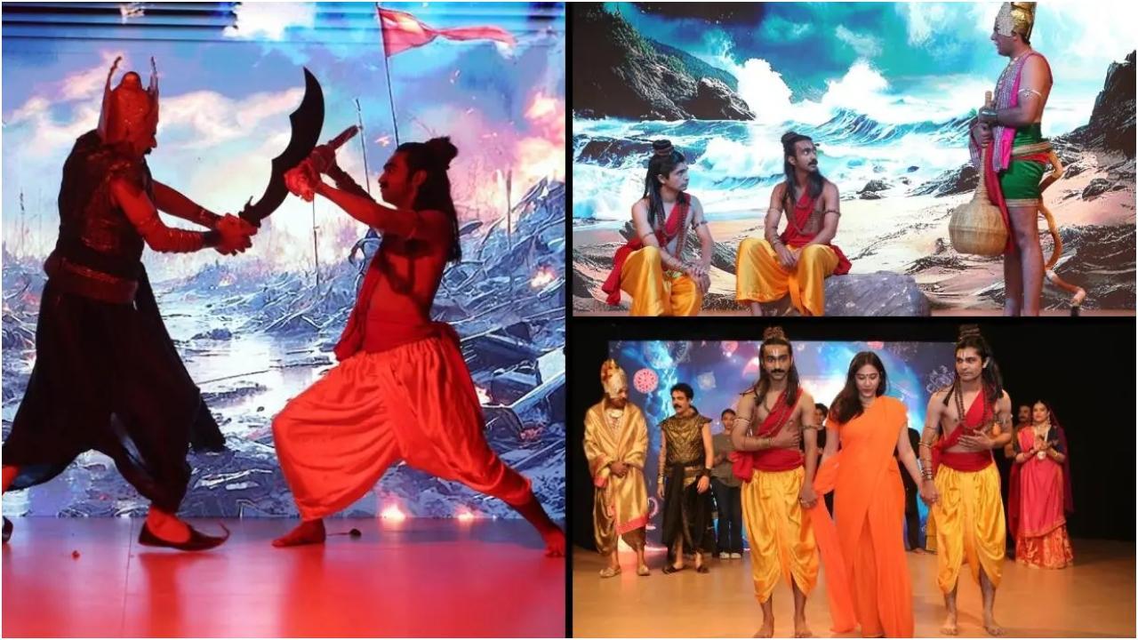 कराची के एक थिएटर में रामायण शो का आयोजन किया जा रहा है (तस्वीरें: इंस्टाग्राम)