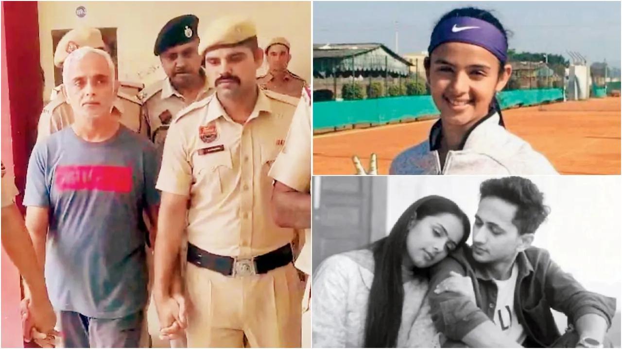 आरोपी दीपक यादव अब न्यायिक हिरासत में है; राधिका यादव की कोई अकादमी नहीं थी, जैसा कि पहले बताया गया था; यह तस्वीर उस कुख्यात संगीत वीडियो की है जिसमें वह दिखाई दी थीं.तस्वीरें/पीटीआई/X@_BRUCE__007