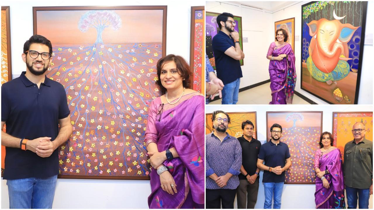 इन चित्रों में विभिन्न लोककथाएं और वैश्विक कथाओं के प्रभावी चित्रण के माध्यम से संदेश देने का प्रयास किया गया है.