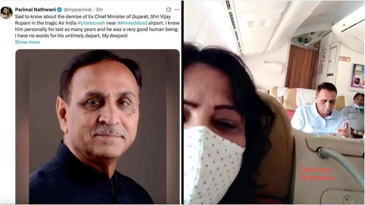 विजय रूपाणी के बारे में ट्वीट और वायरल सेल्फी (फोटो: मिड-डे)