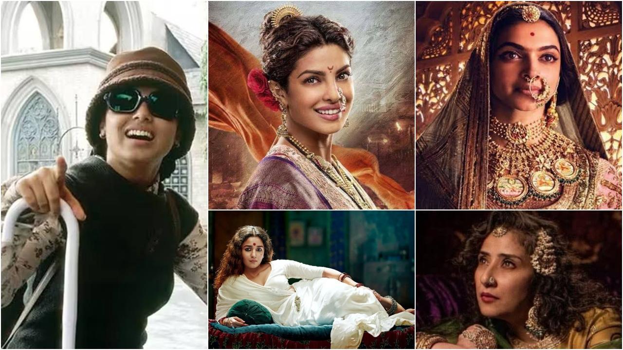 संजय लीला भंसाली द्वारा बनाया गया महिला पात्रों की छवियों का एक कोलाज