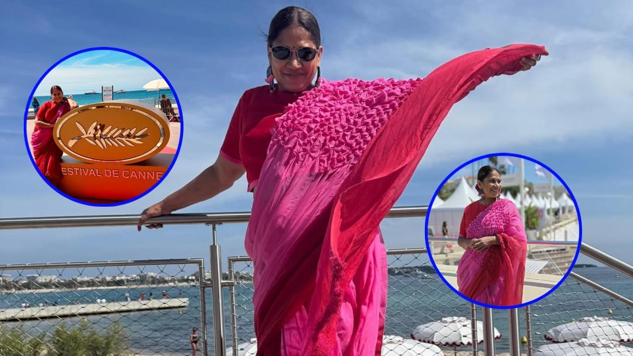 Iदेसी साड़ी, इंटरनेशनल स्वैग, Cannes 2025 में छाया कदम का सामने आया शानदार अंदाज