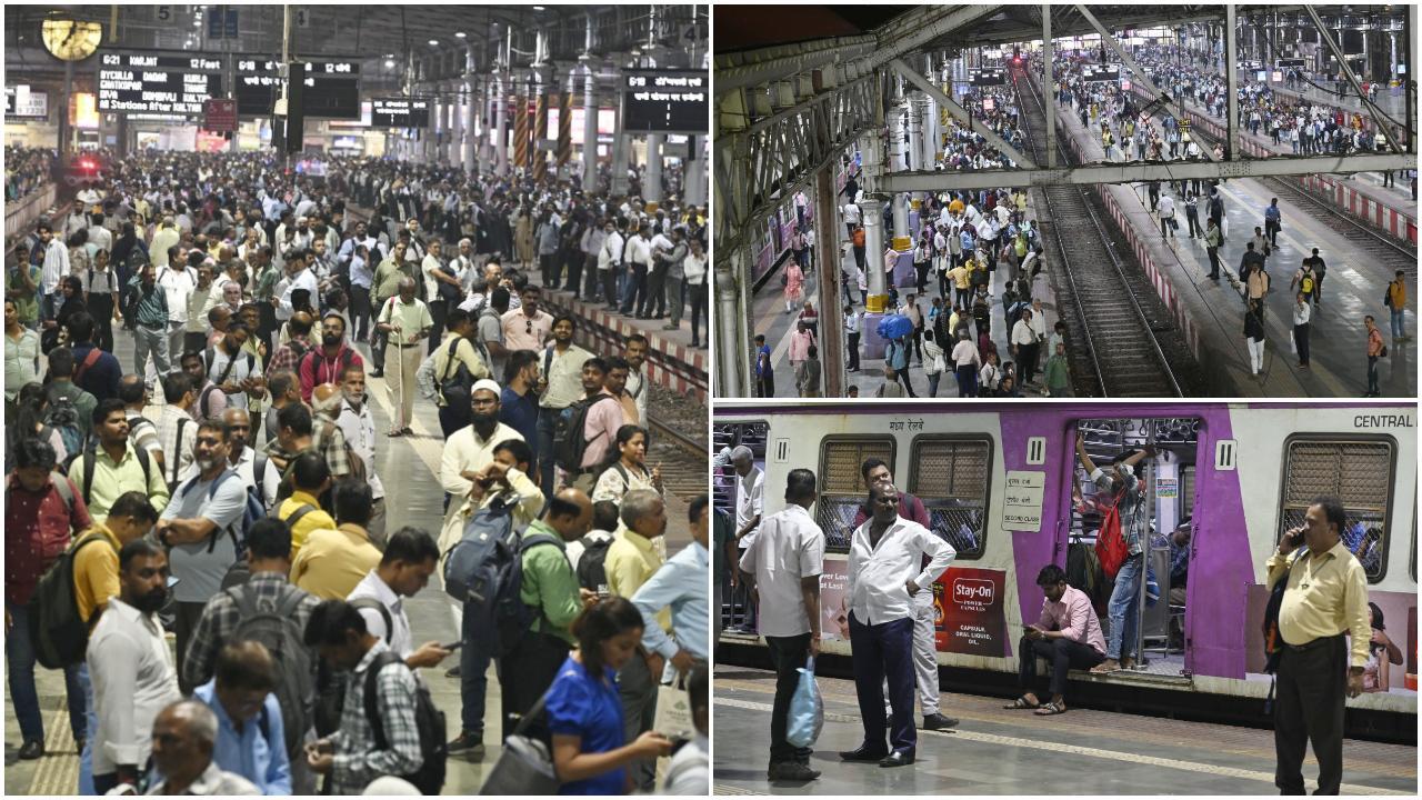 सीएसएमटी पर सेंट्रल रेलवे कर्मचारियों की अचानक हड़ताल से ट्रेनें ठप