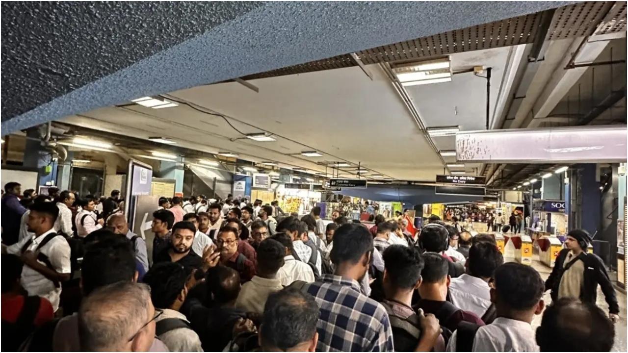 Iमुंबई मेट्रो लाइन 1 में तकनीकी खराबी, सेवाएं बाधित