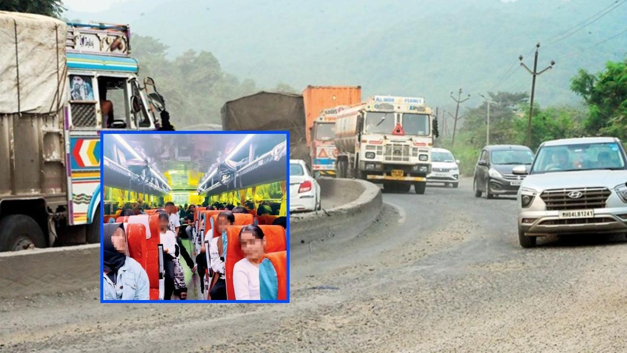 Iमुंबई में ट्रैफिक जाम का कहर, सैकड़ों छात्र रातभर बसों में फंसे रहे