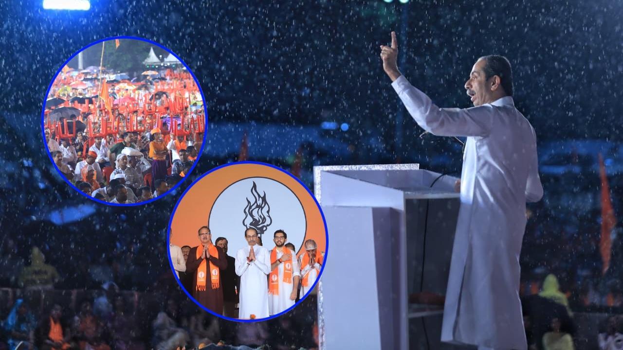 रैली का मंच सिर्फ उद्धव का नहीं था, बल्कि महाराष्ट्र की राजनीति के आने वाले महीनों की तस्वीर का आईना भी था. (Instagram Pics: Shivsena Uddhav Balasaheb Thackeray)